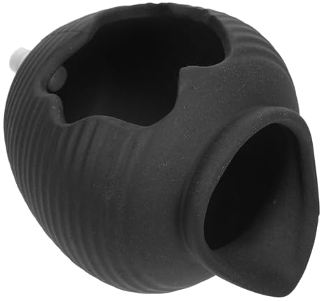 STOBAZA Keramik Wasserspender Brunnen mit Fließendem Wasser für Hof und Terrasse 8.8x8.3x7.5cm Dekoratives Wasserfallglas für Innen und Außenbereich