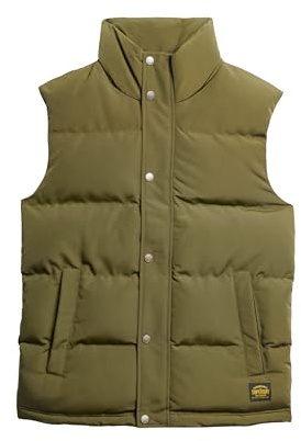 Superdry Herren Everest Weste ohne Kapuze