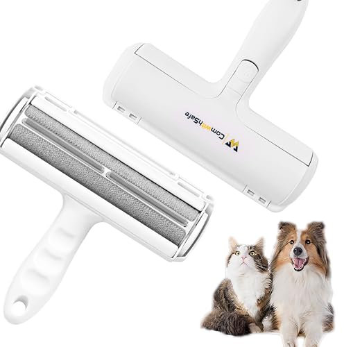 Rouleau Autonettoyant & Pinceau Poils d'Animaux - Brosse Magique Lavable pour Vêtements, Canapés, Tapis - Attrape-Bouloches Réutilisable Idéal pour Chats et Chiens