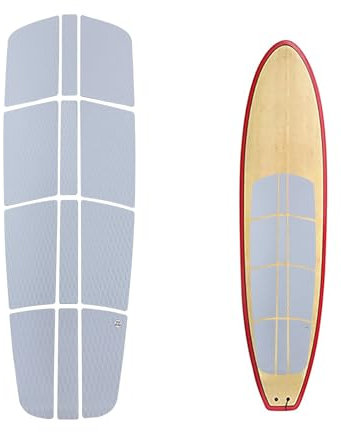 UPSURF SUP Deck Pad Surf EVA 3M Glue Skidproof Top Stand Up Paddle Board SUP Deck Traction Pad Diamond Plate Pattern（White）