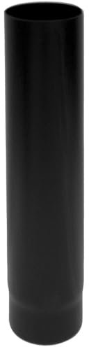 Tuyau de cheminée 1 m DN 125 émaillé noir 600 degrés poêle à bois CE Made in Italy