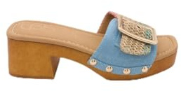 Les P'tites Bombes Mujer Louise Sandale con Tacón, multicolor, 39 EU