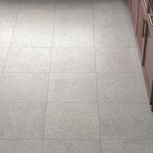 LaCheery Pavimento PVC Adesivo Grigio Effetto Granito 30cm x 30cm Piastrelle Adesive Bagno Pavimento Adesivo Cucina Impermeabile Rivestimento Pavimenti Autoadesivo Decorativo Camera Soggiorno 4 Pezzo