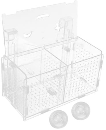 Sosoport 1satz Isolierbox Für Aquarien Mit Saugnäpfen Und Haken Fischzuchtbehälter Für Isolation Von Kranken Oder Aggressiven Fischen Transparentes Design