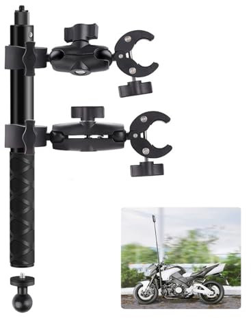 Soporte para Insta360 x4 Cámara Acción en Motocicleta, Soporte para Cámara de Bicicleta para Insta360 x4 Cámara Acción en Motocicleta con Rotación de 360 ​​Grados Palo Selfie