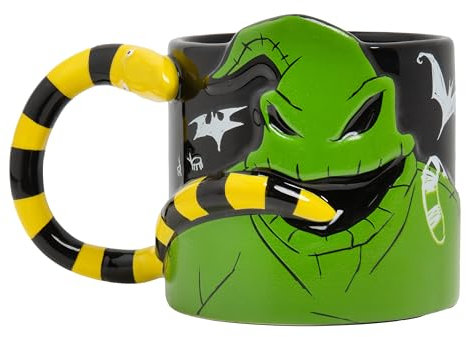 Paladone Nightmare Before Christmas Oogie Boogie Glow in The Dark Tazza scolpita in ceramica 3D con licenza ufficiale Disney regalo per caffè, tè, cioccolata calda