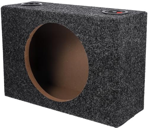Zerodeko Caisson Audio pour Voiture 8 Pouces en Bois Caisson De Subwoofer Compact Compatible Véhicules Toutes Saisons Amélioration Basses Audio pour Amateurs De Son Embarqué