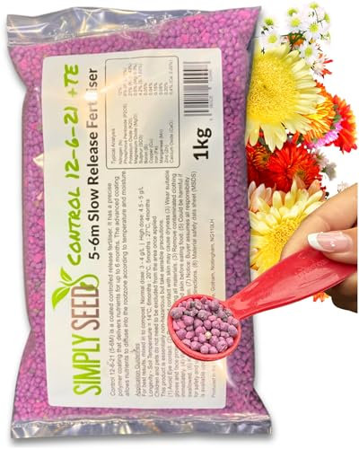 CONTROL Slow Release Fertiliser (1KG) – 6 Month Plant Feed with Balanced 12-6-21 NPK Ratio. Promotes Strong Roots, Healthy Flowering & Abundant Fruiting. Ideal for All Soil Types, Indoors & Outdoors