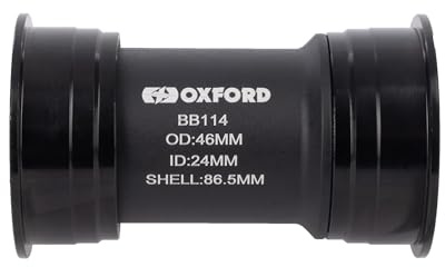 Oxford Hollowtech Bb30 Bottom Bracket (86.5mm) | Pressfit Bb Cycle Bike Maintenance Tretlager (86,5 mm) Wartung, Schwarz
