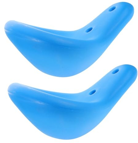 Vaguelly 2pcs Blue Plastic Seesaw Seat Replacement for Outdoor Playground Fitness Equipment Compatible with Play Equipment Impact Resistant Design Quick Installation for Parks and Community