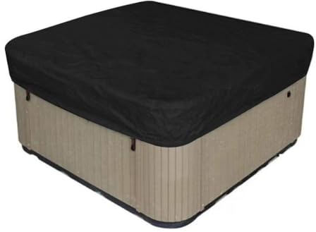 HEBEOT Cubierta cuadrada para piscina, cubierta térmica multifuncional para exteriores, diseñada con un cordón, resistente a la intemperie, para bañeras y spas al aire libre (200 x 150 x 20 cm)