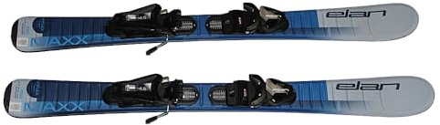 Elan Maxx Blue Kinder Skier 100cm Uflex mit größenverstellbarer EL 4,5 GW Bindung auf Skiern