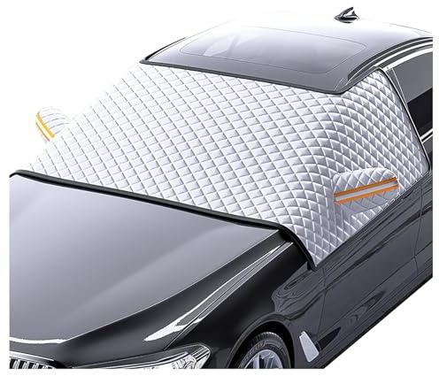 Frontscheibe Abdeckung Auto, für Ford Transit Courier I 2014-2024 2025 Abdeckung Windschutzscheibe Winter Wasserdicht Regenfest Schneefest UV-Beständig,A 155cm