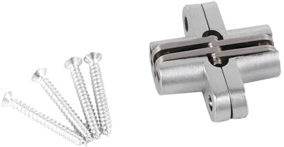 Cerniera a croce pieghevole nascosta in lega di zinco da 180 gradi per ante di armadi di dimensioni 43,7 60,4 68,8 94 mm (43,7 mm)