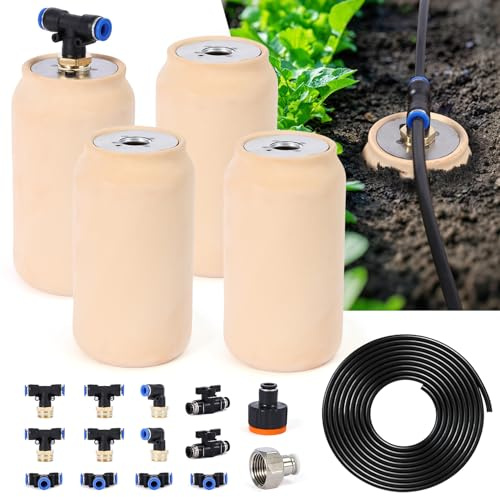 4pcs 17oz Olla Watering System for Your Garden 3.1 * 3.1 * 6in Irrigation System Self Watering Stakes Insert Automatic Watering Devices Self Watering Spikes Indoor Outdoor Plant Watering for Vacation