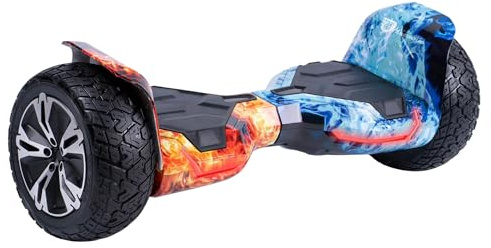 Self Balancing Scooter Hoverboard for Kids and Adults 8.5 inch Hoverboard Go Kart with Bluetooth Speaker Mobile APP LED Lights All Terrain Off-Road Hummer Hover Board Gift Hoover Balance Board Kids