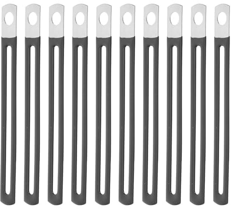 Clip Fissaggio Cavi Elettrici 10 Pezzi Ferro Plastica Basso Profilo