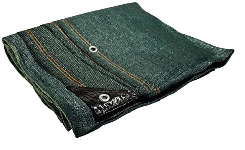 Bâche brise vue 1x5 m vert 220g/m² - brise vent polyéthylène renforcé - pare vue occultant idéal pour votre jardin