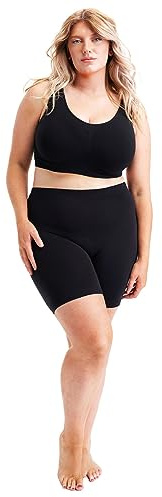 All Woman Cycliste Femmes Anti frottements, Grande Taille, Une Paire - Noir - 51