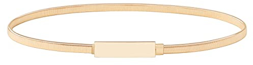 BABEYOND Damen Metall dekorativen Gürtel dünnen Gürtel elastischen Taille Strap Stretchy Gürtel für Kleider