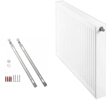 Buderus Logatrend Ventil-Flachheizkörper VC-Profil Typ 21 BH 600 vers. Längen + Halter (BL: 1200 mm)