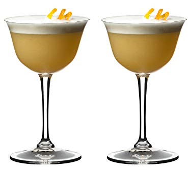 RIEDEL Sour - Bicchiere da cocktail, bicchiere in vetro per bevande specifiche, 1 confezione da 2 pezzi, trasparente