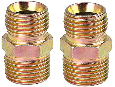 sourcing map 2 STK. 3/8 NPT Zu M16x1.5 Mm Rohradapter Für Luftschlauch