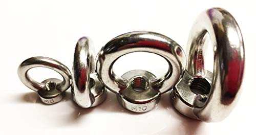 Augenmuttern 316 A4 Marine-Grade Edelstahl Hebeaugenmuttern M6 M8 M10 M12 DIN 582 (M8)