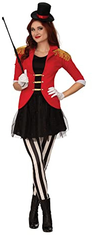 Bristol Novelty S Disfraz de presentadora de circo, para adulto, talla, multicolor, (AF113S) Halloween