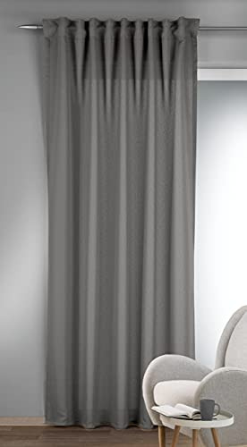 Albani Schal mit Gardinenband und verdeckten Schlaufen/Louis Beton / 245x135 cm, 245x135cm