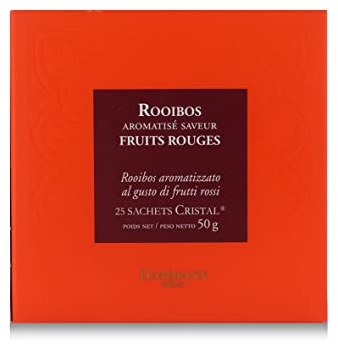 Passerini Dammann Rooibos Fruits Rouges - Té de Rooibos con Frutos Rojos, 25 bolsitas - Dammann Frères