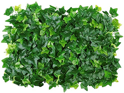 EIIDJFF Privacy Garden Fence Faux Grass Decorative Backdrop for Garden Backyard Small Creeper Green Artificial Hedge Panel Fake Plant Wall Ivy Fence Screen