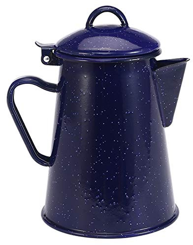 Juwaacoo 1.2L Esmalte Cafetera Mano Té Hervidor de Agua Tetera Vintage Decoración del Hogar Estrellado Azul Tetera Herramientas Cafe