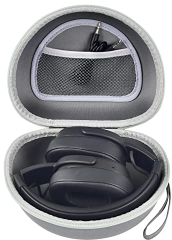Headphone Case for Skullcandy Crusher/Hesh/Evo Wireless Over-Ear Bluetooth Earphones, for JLab JBuds Lux ANC, for TOZO HT3/HT2 Headphones and More Noise Cancelling Foldable Headset - Box Only (Grey)