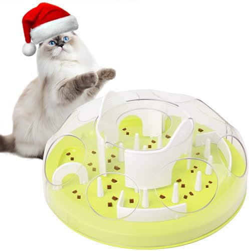 Pet Prime Fummelbrett für Katzen, Katzenspielzeug Intelligenz, intelligenzspielzeug fummelbrett für Katzen - Grün