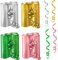 Gotetiso 12 Piezas Serpentinas 4 Colores Serpentinas Glitter Metallic Serpentinas en Espiral Decoraciones Remolino de Fiesta Serpentinas de Papel para Decoraciones Bodas Cumpleaños Fiesta Navidad