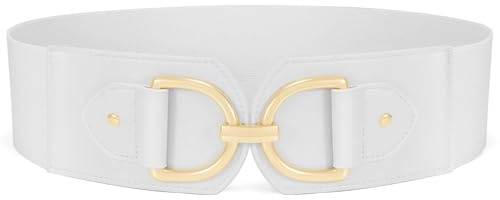 Waist Wow Damen Breite Gürtel für kleider Mode Elastischer Taillengürtel Damen Stretchgürtel Hüftgürtel mit Goldene Schnalle