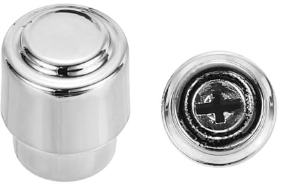 sourcing map 2Pcs ST Guitar 3/5 Way Pickup Barrel Switch Tip Cross Hole ID 0.16 x 0.14 Plastic Toggle Switch Knobs Cap for Electric Guitar Replacement Parts, Chrome Silver