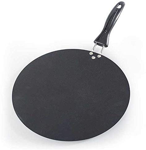 HUSHHAAMPP 30cm Iron Round Griddle Non-Stick Crepe Pan for Pancake Egg Omelette Frying Gas Induction Cooker Cookware Kitchen Tools