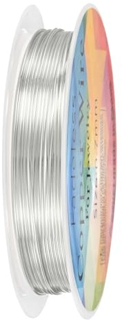 M METERXITY 0.7mm/21 Gauge Copper Wire 3.1m/10.2ft, Bright Silver | for Jewelry Making, Copper Beading Craft Wire for Jewelry/Weaving/DIY Crafting/Planting, Color-Retaining