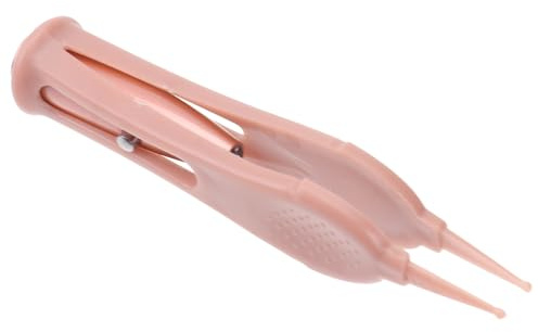 Pinzas para Bebés para Limpieza Nasal Rosa Luz LED | Mango Diseño Ligero y Fácil de Limpiar Antideslizante , Acero Inoxidable y Silicona