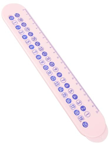 Cabilock Règle à Calcul pour Garçon et Filles Outil D'apprentissage des Mathématiques en Plastique Addition et Soustraction pour Maison et Maternelle