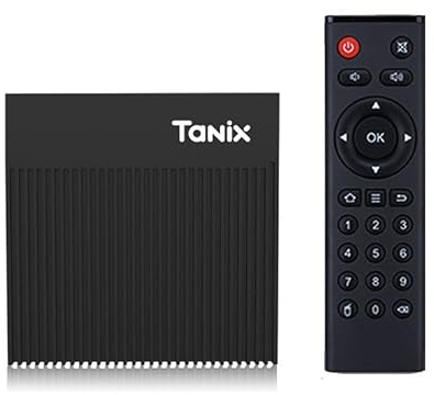 Tanix X4 Android TV Box – Amlogic S905X4 Cortex-A55, 4GB RAM 64GB Storage, Android 11, Gigabit Ethernet & USB 3.0, 8K 4K HDR10 Media Player