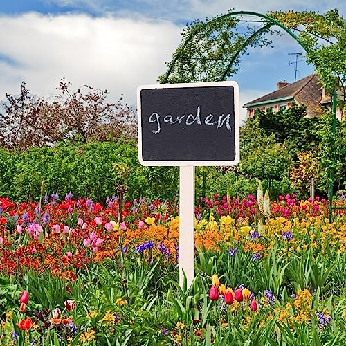 Zerodis Etichetta per Cartelli Vegetali, 10 Pezzi Mini Lavagna Segnaprezzi da Giardino per Fiori, Etichetta per Etichette per Piante per Decorazione da Giardino