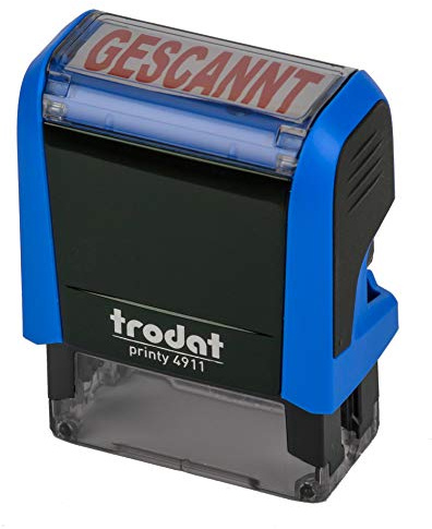 Trodat Printy 4911 himmelblau GESCANNT ROT