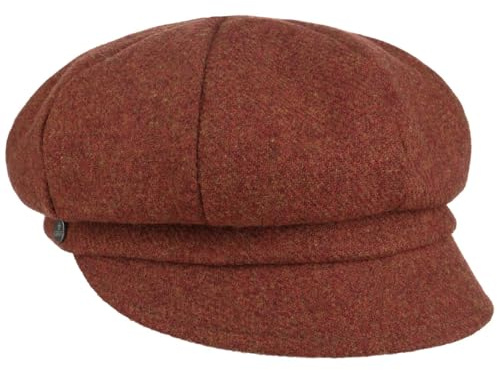 LIERYS Shetland Wool Ballonmütze Schirmmütze meliert Made in Italy Damen Herbst Winter
