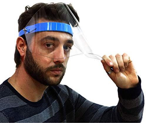 D-LOCK Visiera Schermo Protettivo Ribaltabile Uomo Donna (Blu - Ribaltabile)…