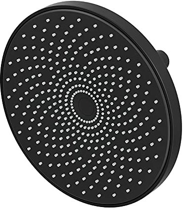 10'' Pomme de Douche Pluie , Pommeau de Douche Fixe Haute Pression Avec Panneau Rond En Forme de Ciel éToilé Noir, 369 Trous de Bec Anti-Bouchage, Boule de Rotation 360° RéGlable - Pour la Maison