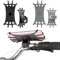 HTTDSLF 2 pack Bike Phone Holder, 360° Rotatable Adjustable Universal Silicone Bicycle Phone Holder, Detachable Motorcycle Motorbike Handlebar Bike Phone Mount Compatible for 4.0-6.8 Smartphones