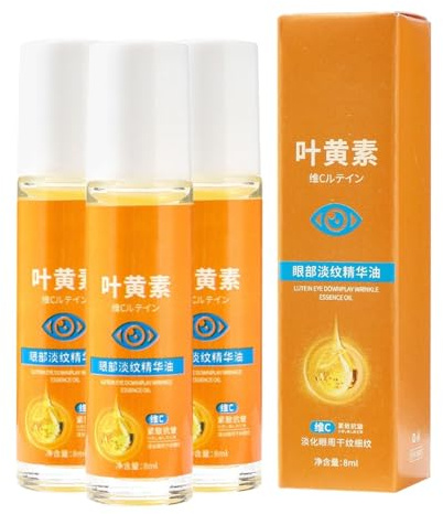 VC Lutein Eye Serum Oil, Anti Aging Augenserum, Verbessern Sie geschwollene Augenlider und dunkle Augenringe, Anti Falten, Feuchtigkeitsspendend (24ml)
